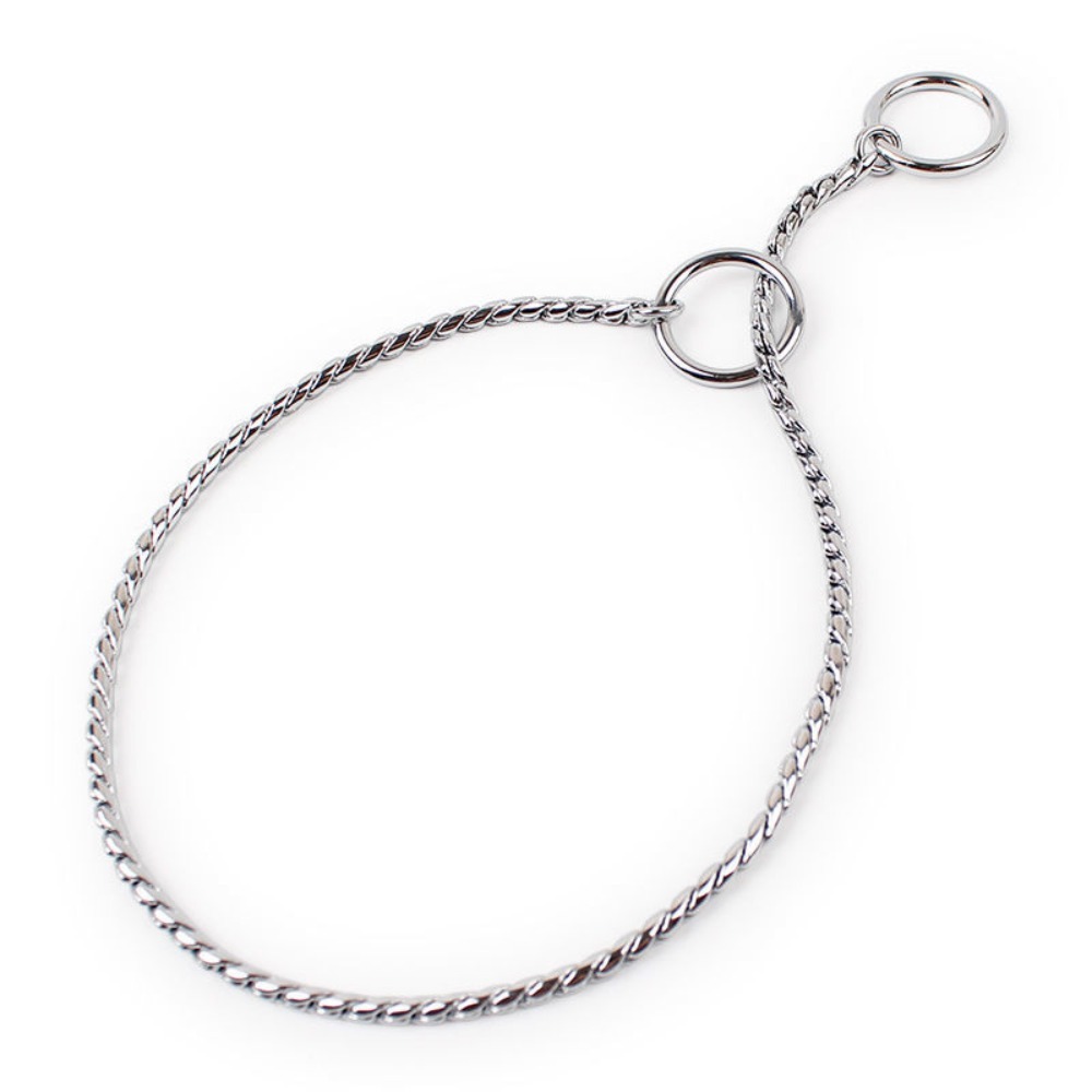 Pet Training Supplies Metal Choke Pet Show Collar Pet Pincher Chain Dog Collar Snake Chain Copper Pinch Collar. 